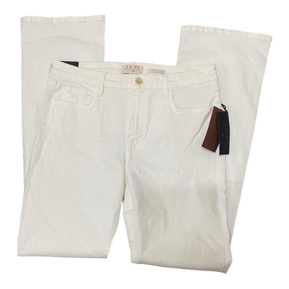 Jen7 by 7 For All Mankind. White Slim Boot Cut Jean, NEW Size 10 - Picture 2 of 8